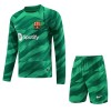 Original Trikotsatz FC Barcelona Torwart Heimtrikot 2023-24 Langarm Für Kinder